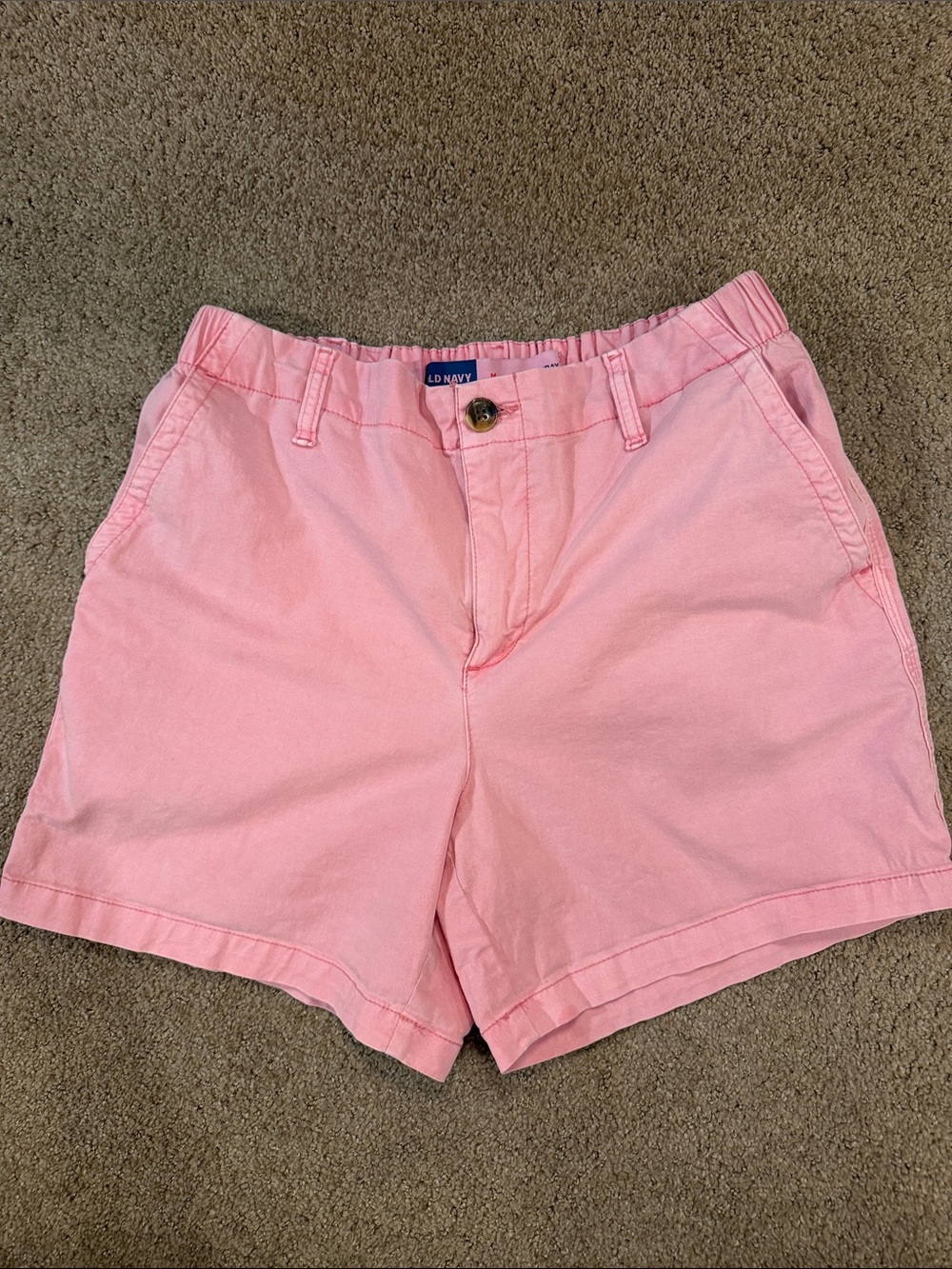 Old Navy Light Pink Women's Casual Cotton Shorts